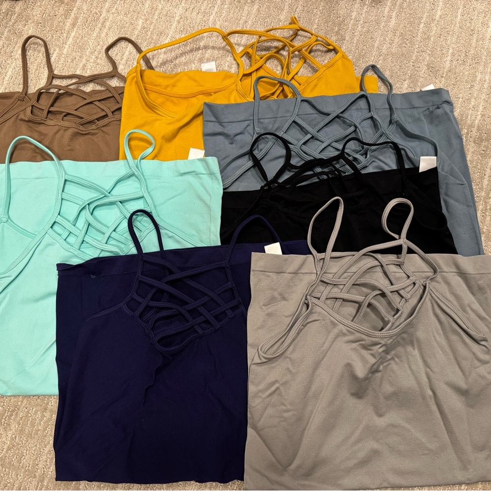 Stylish Strappy Tank Tops in Assorted Colors